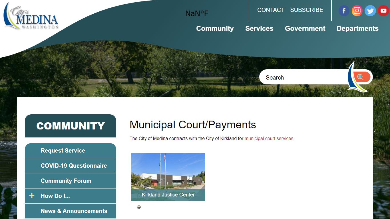 Municipal Court/Payments | Medina Washington