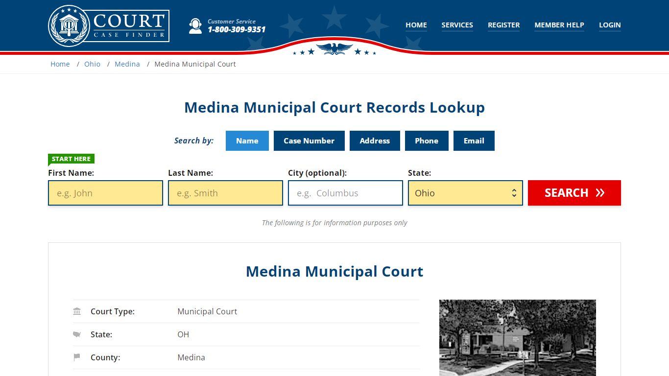 Medina Municipal Court Records Lookup - CourtCaseFinder.com